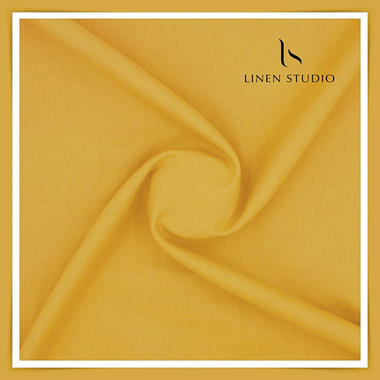 Linen Club 60 Lea Shirting W/O SEL - Ginger Yellow (50% SALE) (NEW)