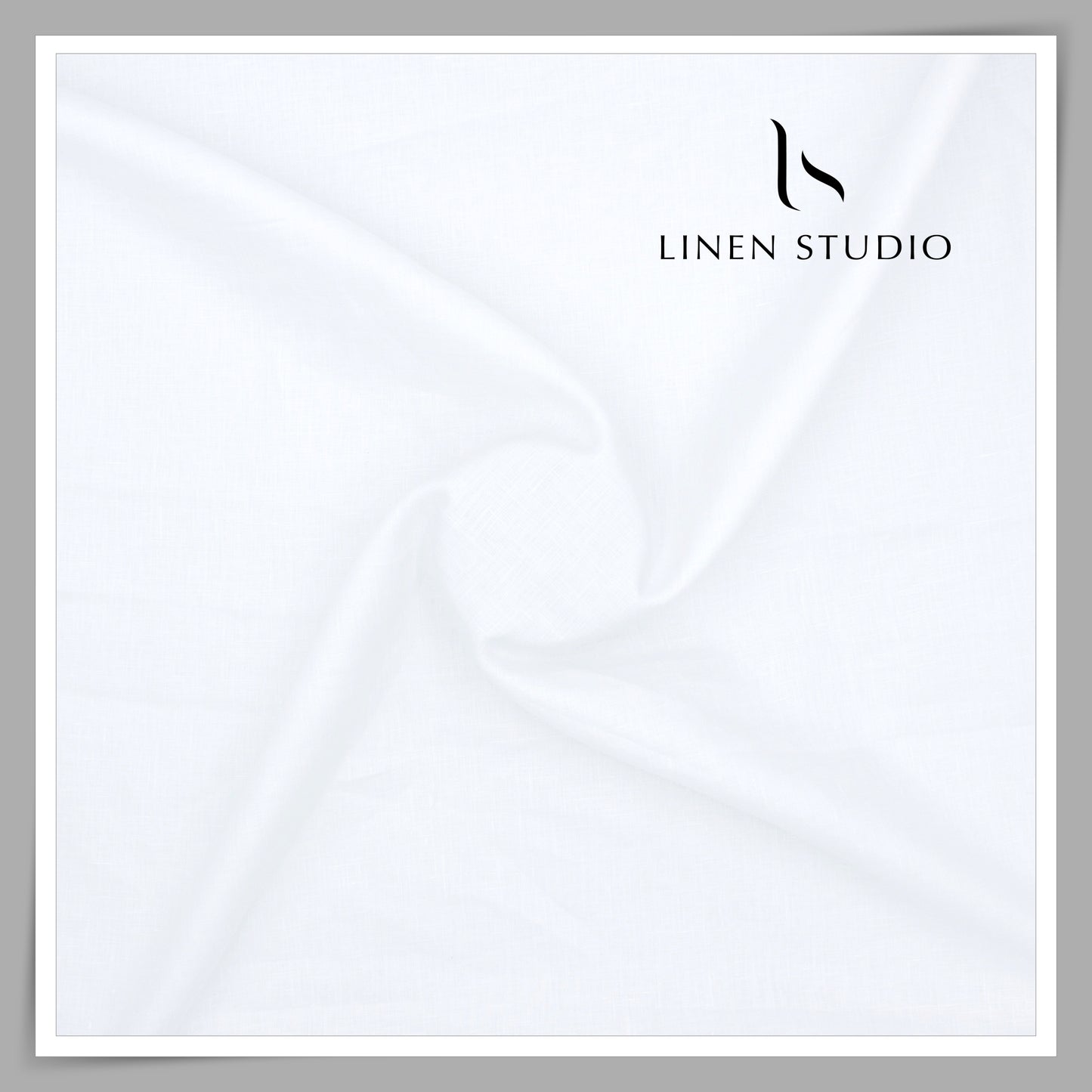 100 Lea x 100 Lea Premium Linen Plain Shirting by Linen Fiesta - Bright White (NEW) (Limited Stock)