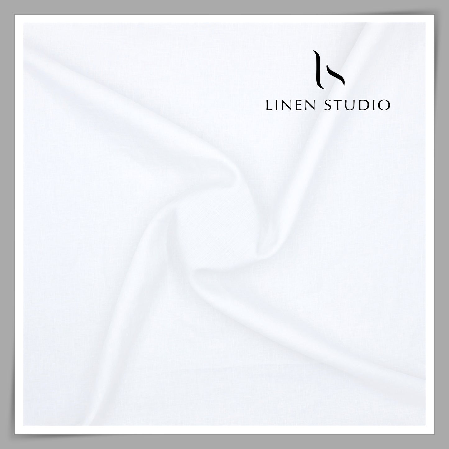 120 Lea x 120 Lea Exclusive Linen Plain Shirting by Linen Fiesta - Bright White (NEW) (Limited Stock)