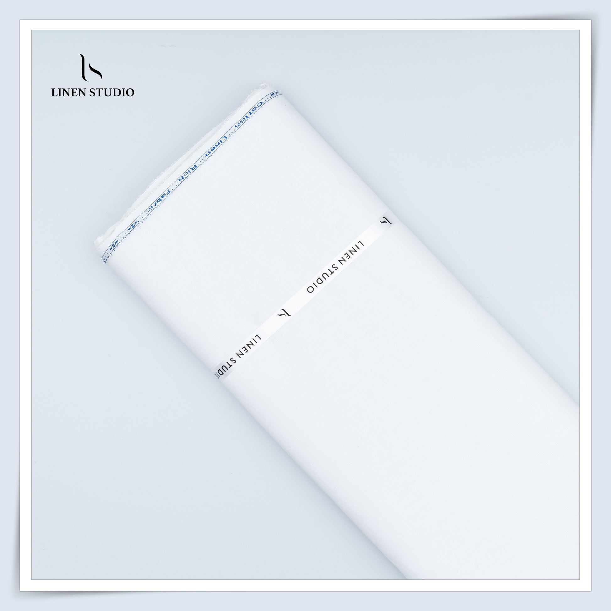 Cotton Linen (60/40) White - Linen Studio