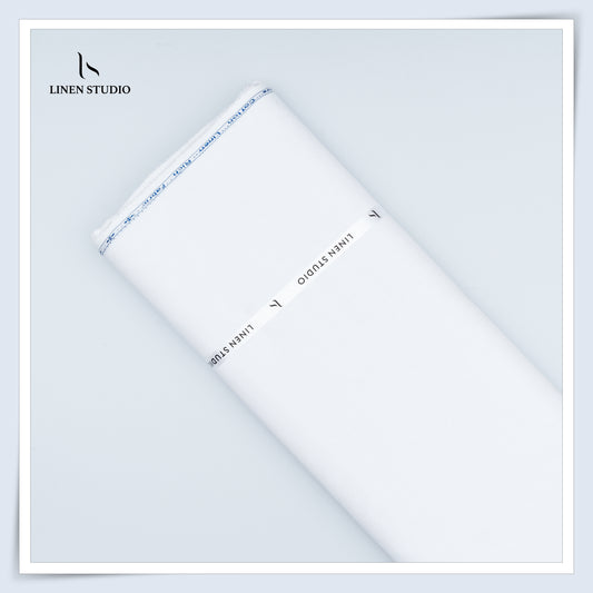 Cotton Linen (60/40) White - Linen Studio