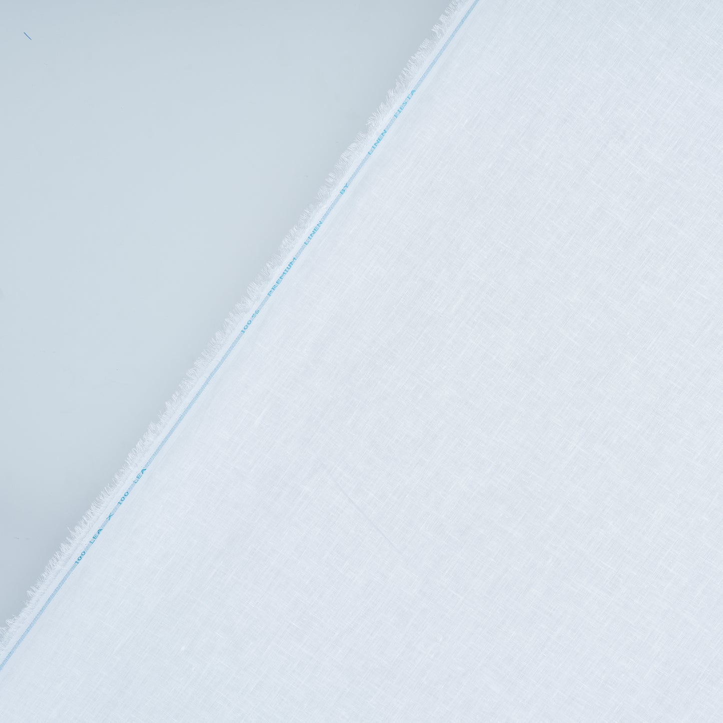 100 Lea White - Pure Linen Fabric - Linen Studio