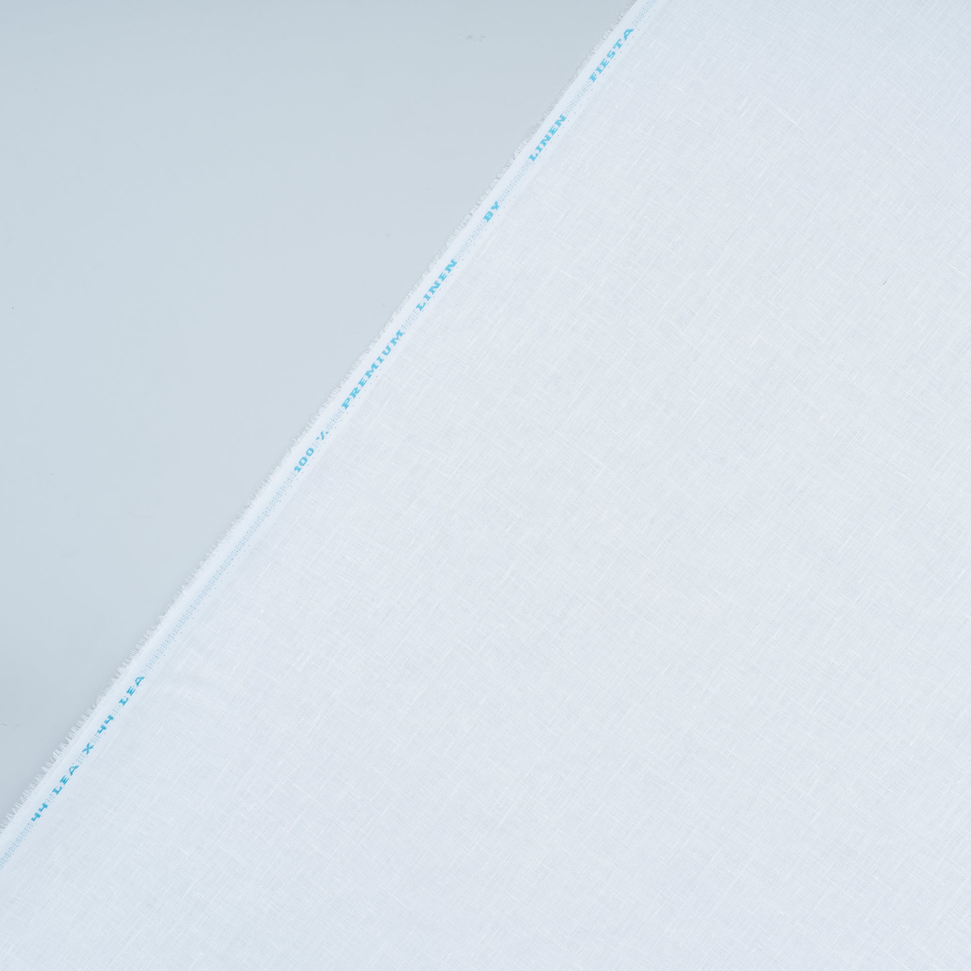 44 Lea White - Pure Linen Fabric - Linen Studio