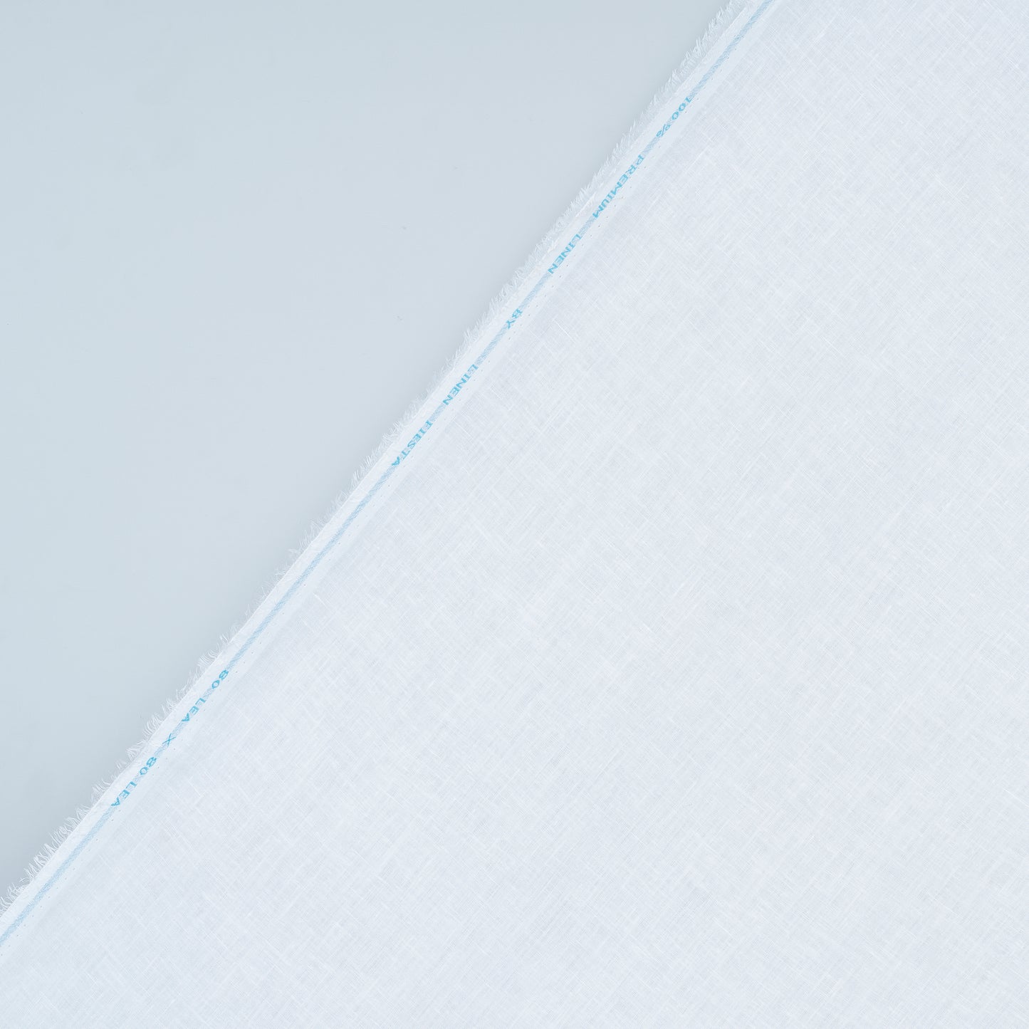 80 Lea White - Pure Linen Fabric - Linen Studio