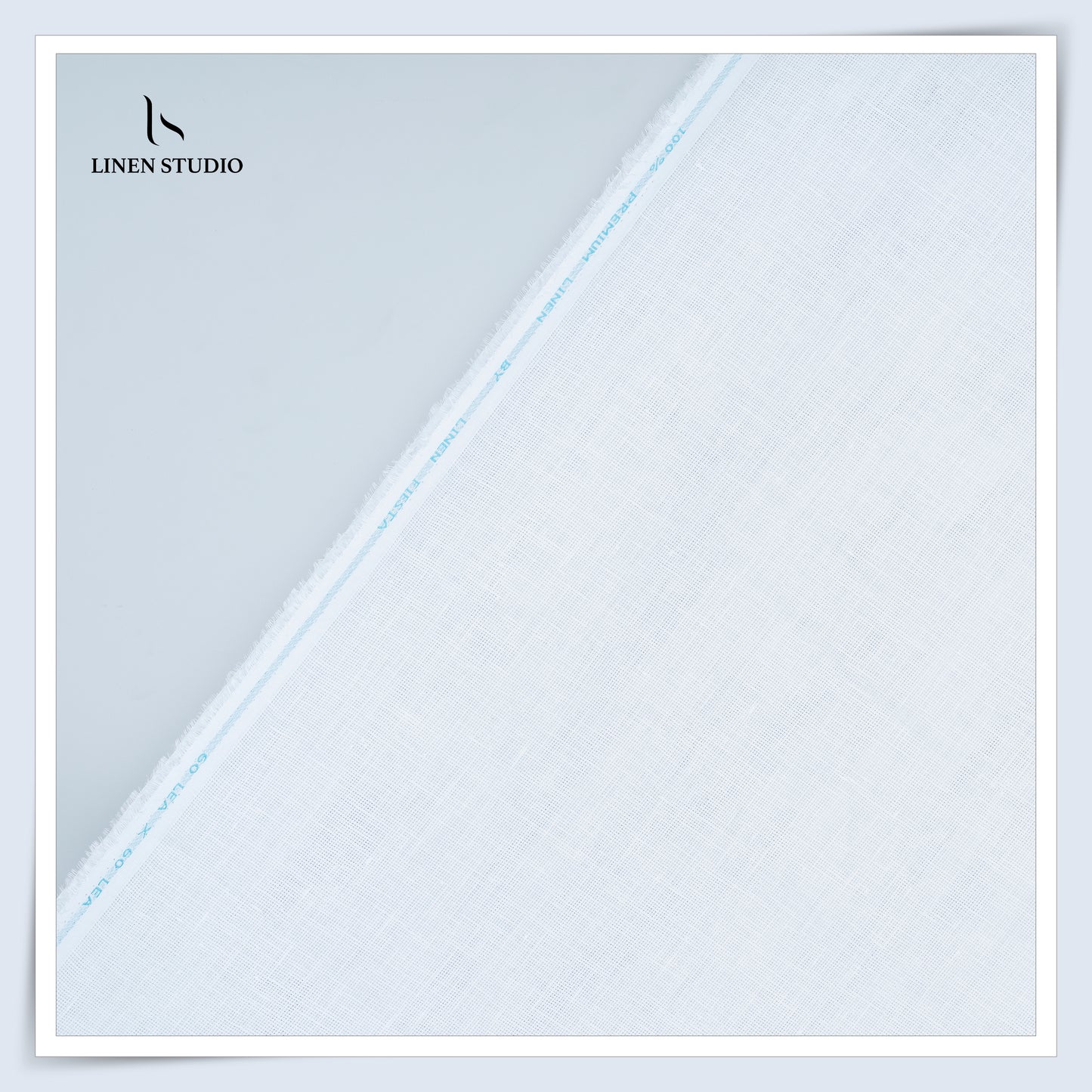 Linen Fiesta 60 Lea Netted Shirting - White (zoom in)