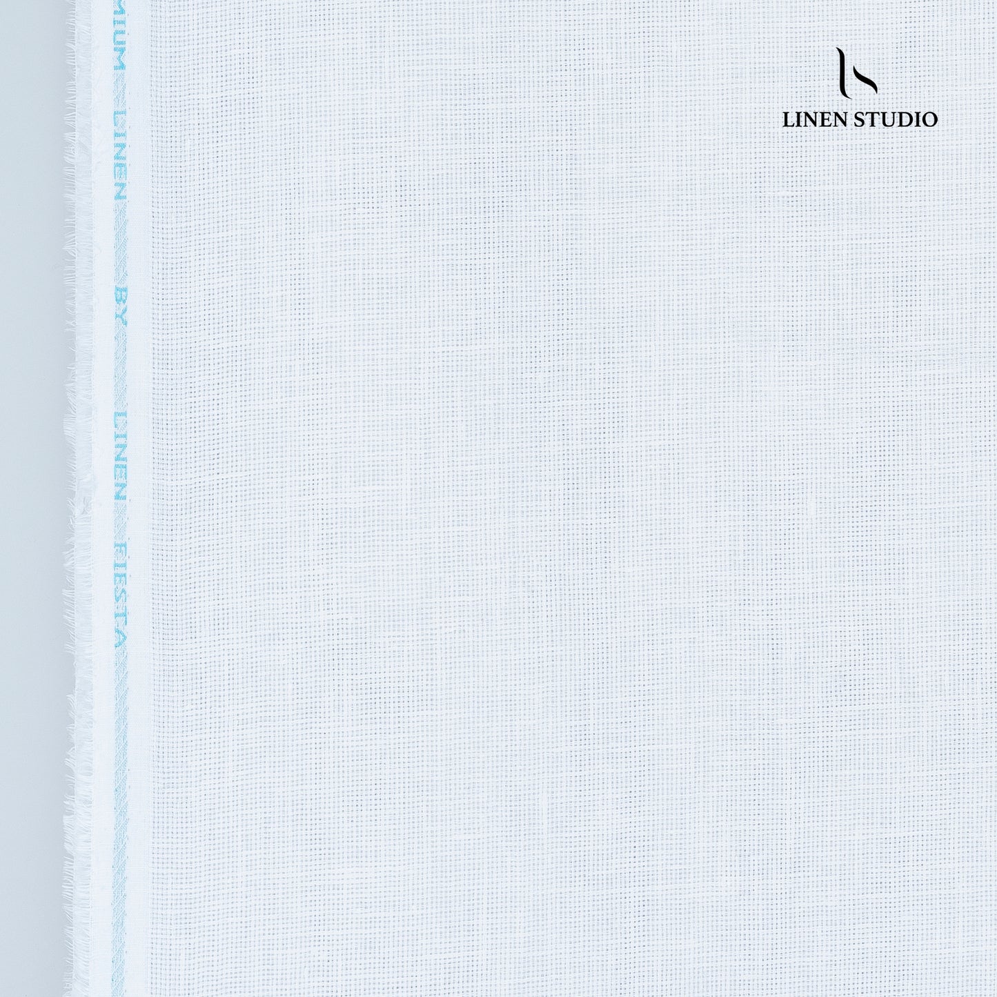 Linen Fiesta 60 Lea Netted Shirting - White (zoom in)