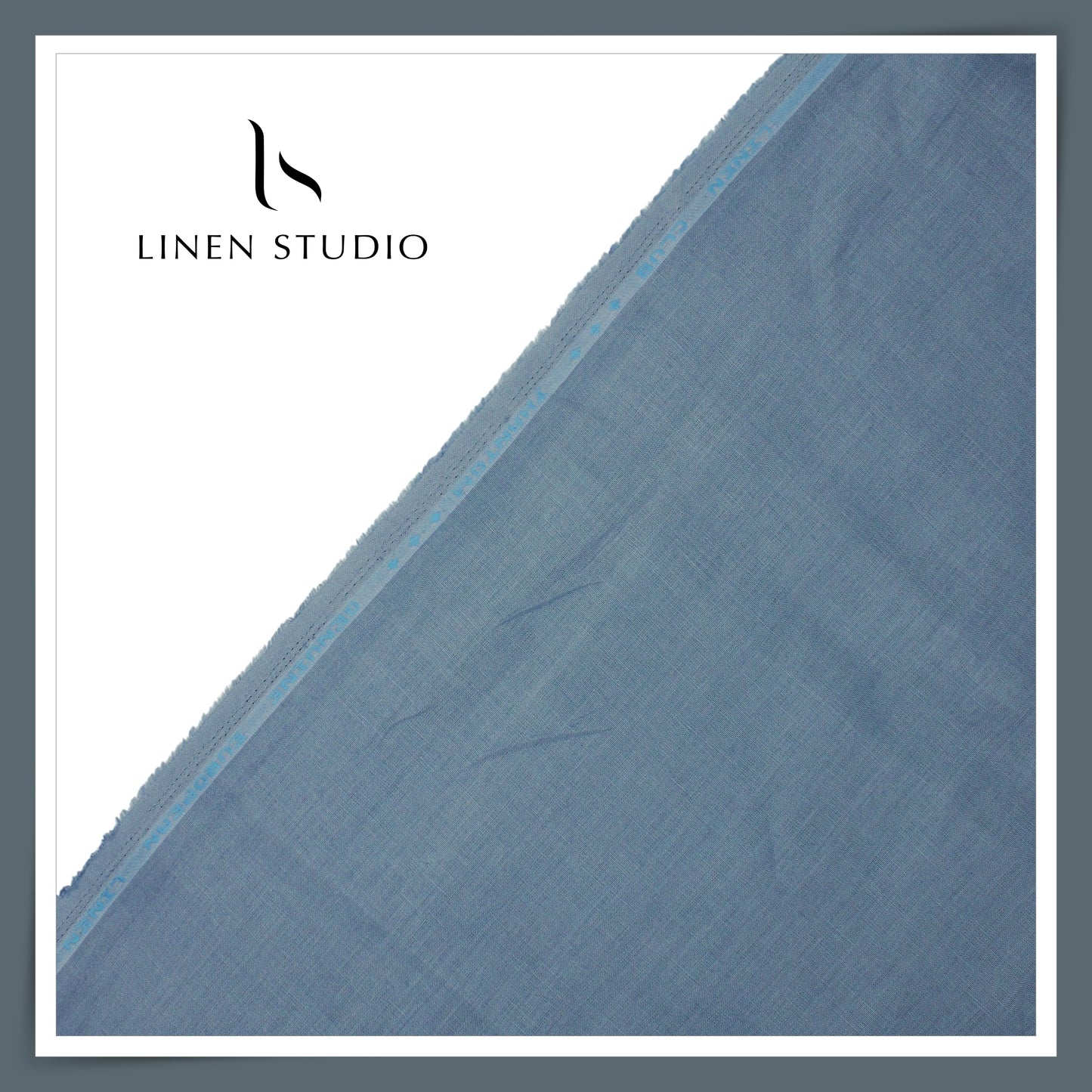 70 Lea Plain Colour Shirting by Linen Club - Dark Steel Blue (NEW) (Limited Stock)
