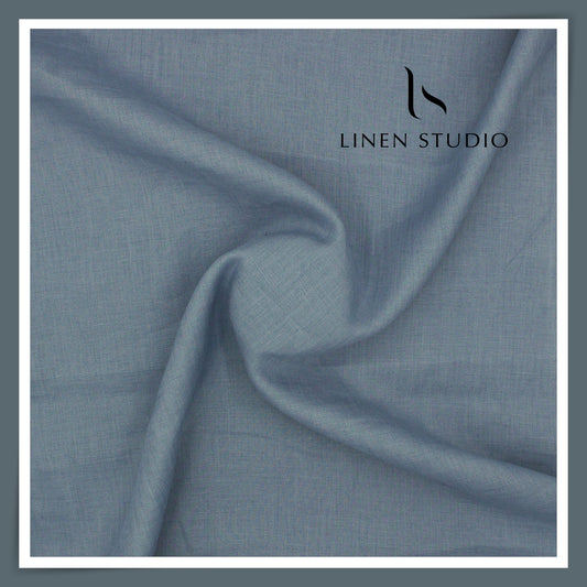 70 Lea Plain Colour Shirting by Linen Club - Dark Steel Blue (NEW) (Limited Stock)
