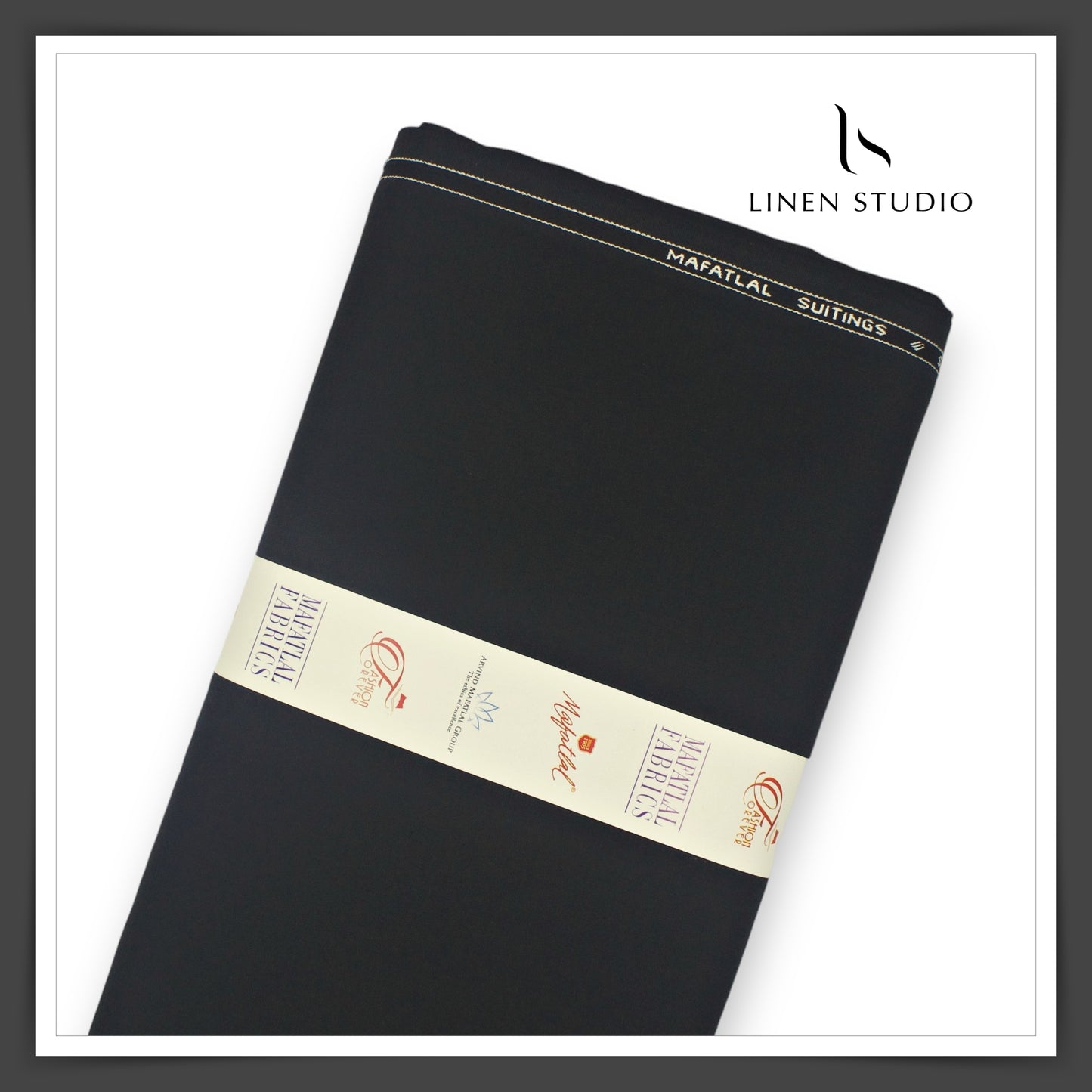 4 Way Stretch Suiting by Arvind Mafatlal - Elephant Grey - Linen Studio