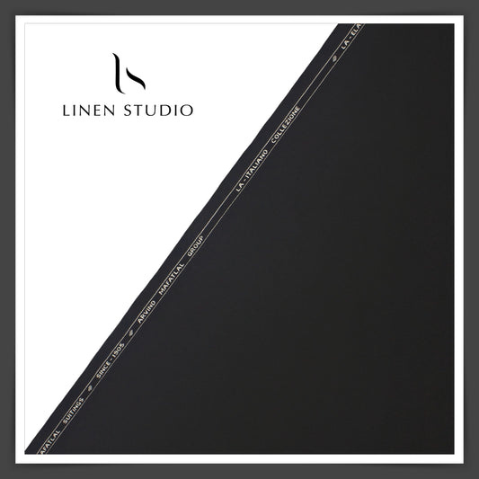 4 Way Stretch Suiting by Arvind Mafatlal - Elephant Grey - Linen Studio