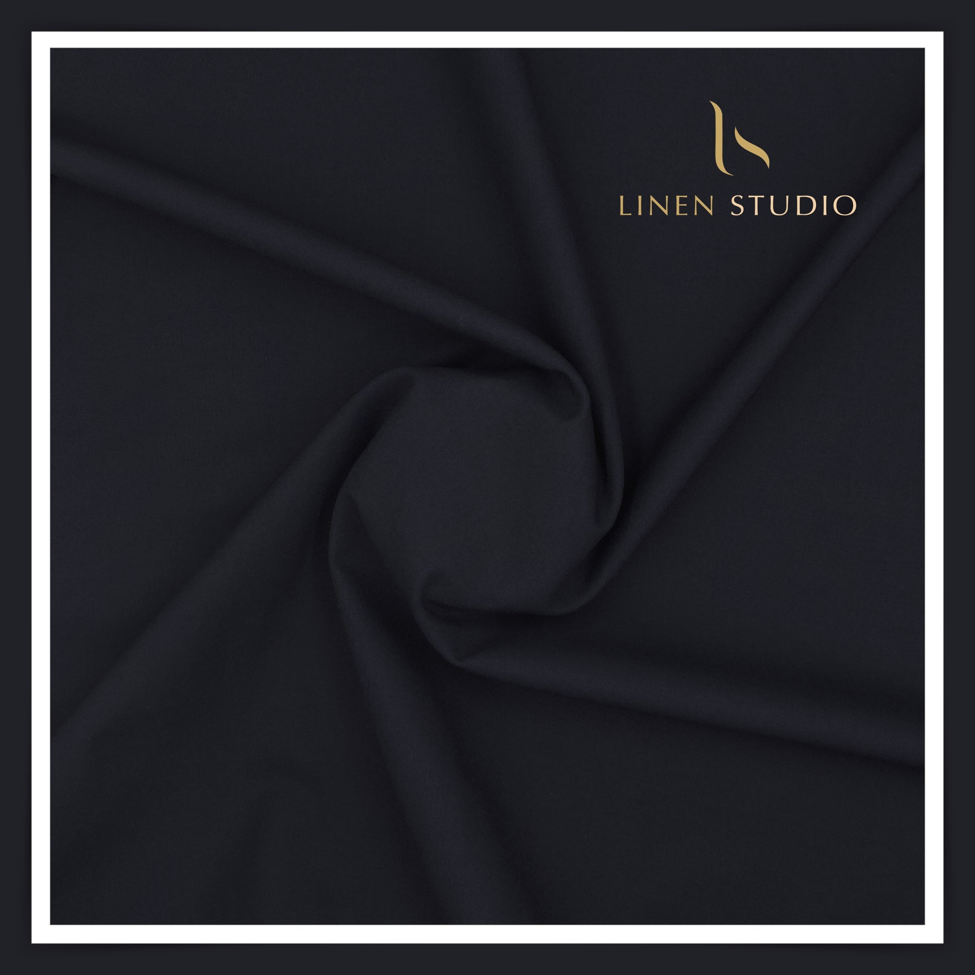 4 Way Stretch Suiting by Arvind Mafatlal - Navy Blue - Linen Studio