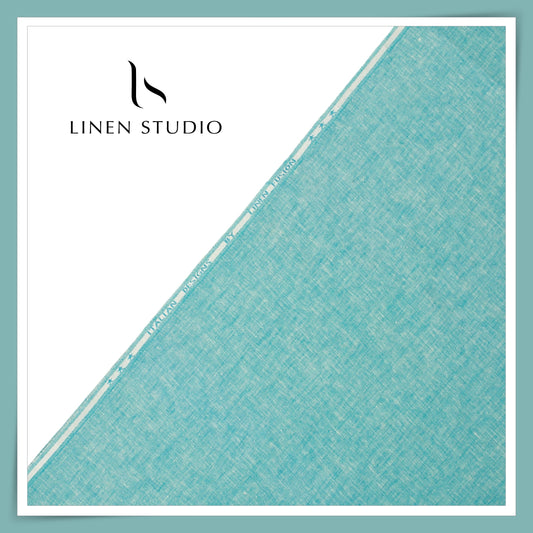 Fusion Fabric by Linen Fiesta, Cotton 70% & Linen 30% - Neptune Blue (NEW)