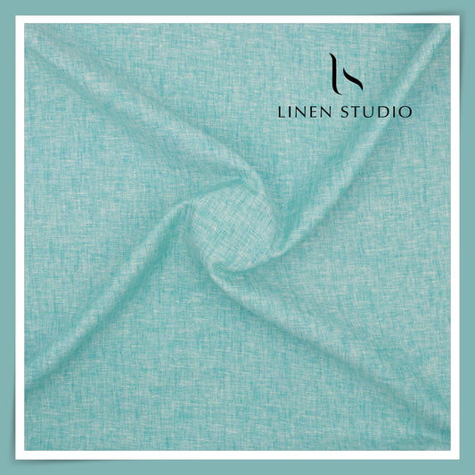 Fusion Fabric by Linen Fiesta, Cotton 70% & Linen 30% - Neptune Blue (NEW)