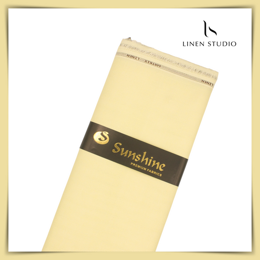 Netted Poly-Viscose Fabric - Yellow - Linen Studio
