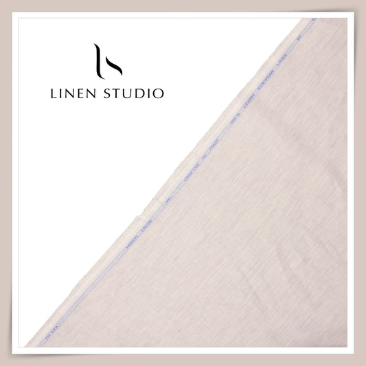 Tessitura Monti 70 Lea Shirting - Lilac Chambray Mist (NEW) (Fastest Selling)
