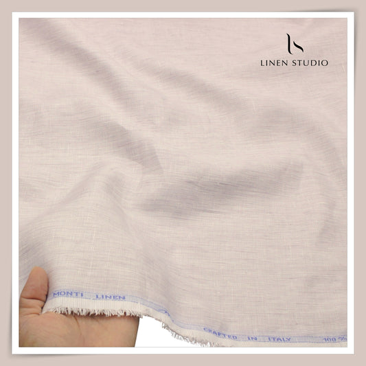 Tessitura Monti 70 Lea Shirting - Lilac Chambray Mist (NEW) (Fastest Selling)
