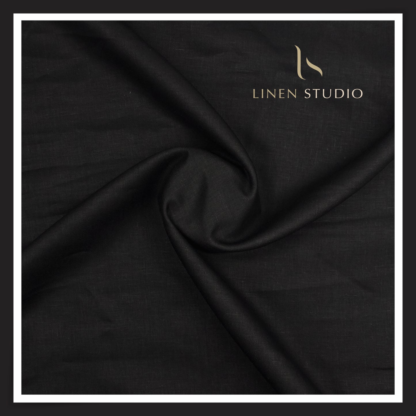 Tessitura Monti 100% Pure Linen 50 Lea Premium Suiting - Luster Black (NEW) (Fastest Selling)