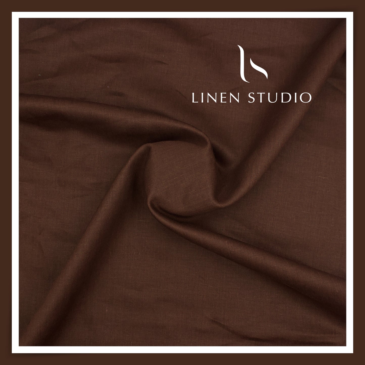 Tessitura Monti 100% Pure Linen 50 Lea Premium Suiting - Deep Oak Brown (NEW) (Fastest Selling)