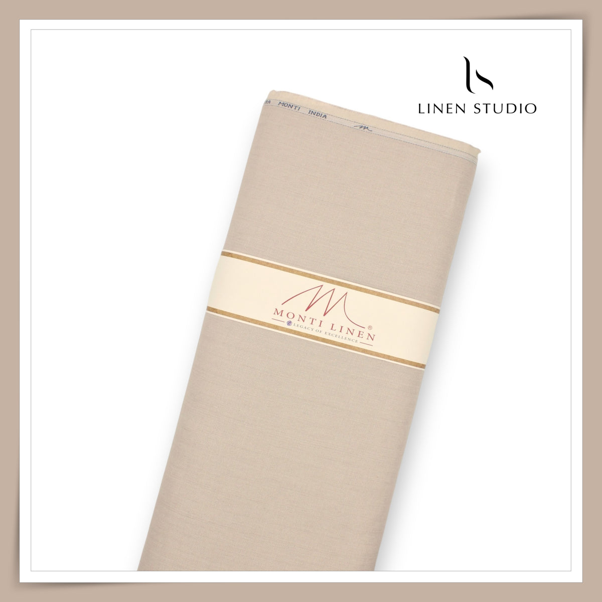 Tessitura Monti 50 Lea 100% Pure Premium Linen Suiting - Sand Beige (NEW)