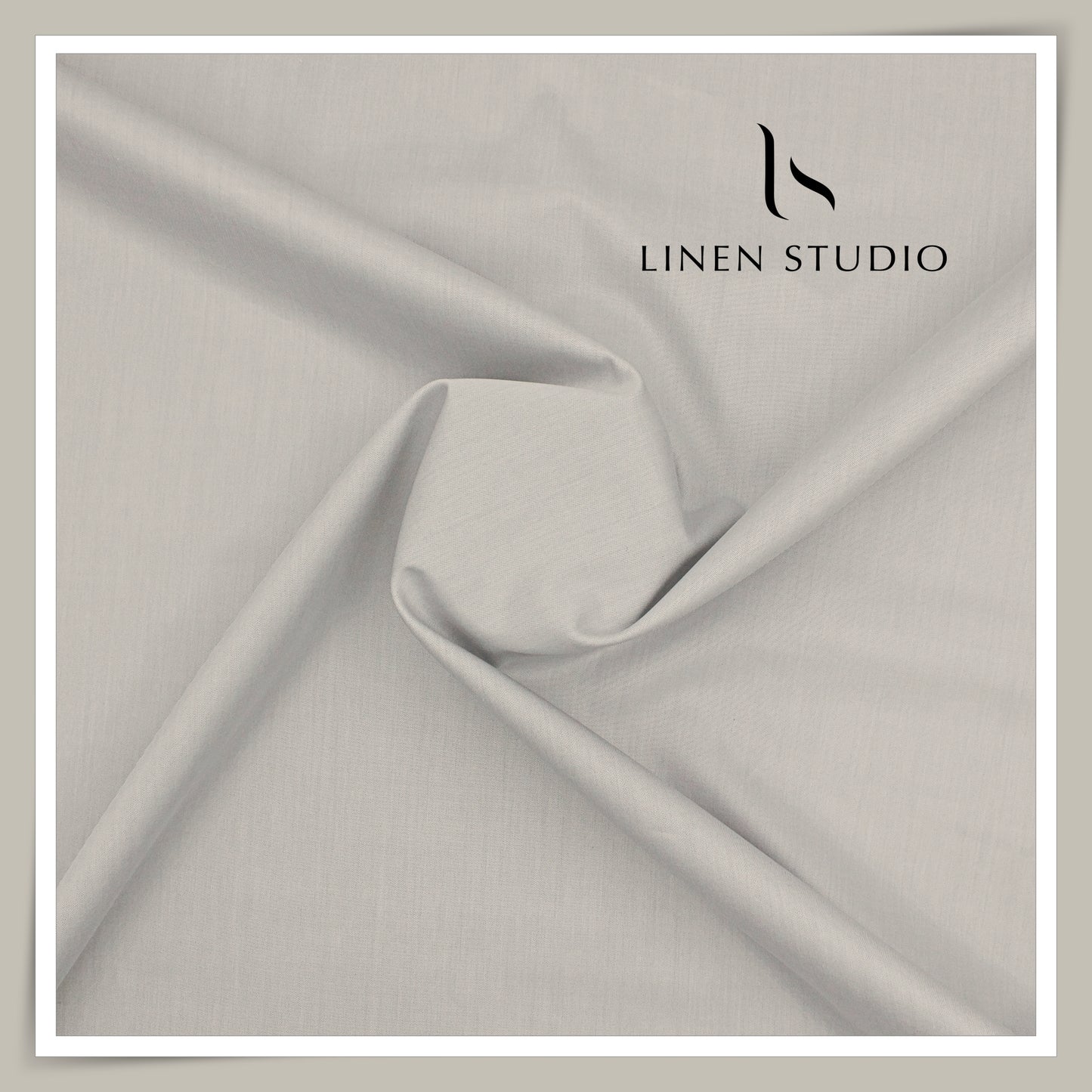 Tessitura Monti 2 PLY 140's Finest Supima Cotton TWILL Shirting - Pastel Smoke Grey (NEW)