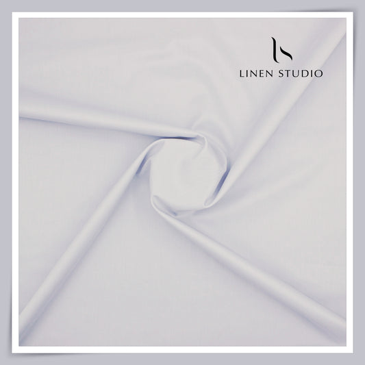 Tessitura Monti 2 PLY 140's Finest Supima Cotton TWILL Shirting - Pastel Bluish Grey (NEW)