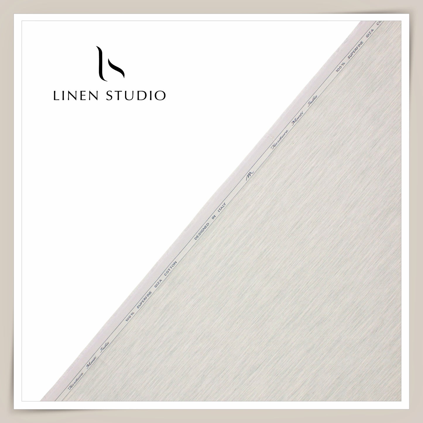 Tessitura Monti 100% Superfine 80's Giza Cotton Shirting - Melange Gray (NEW) (Limited Stock)