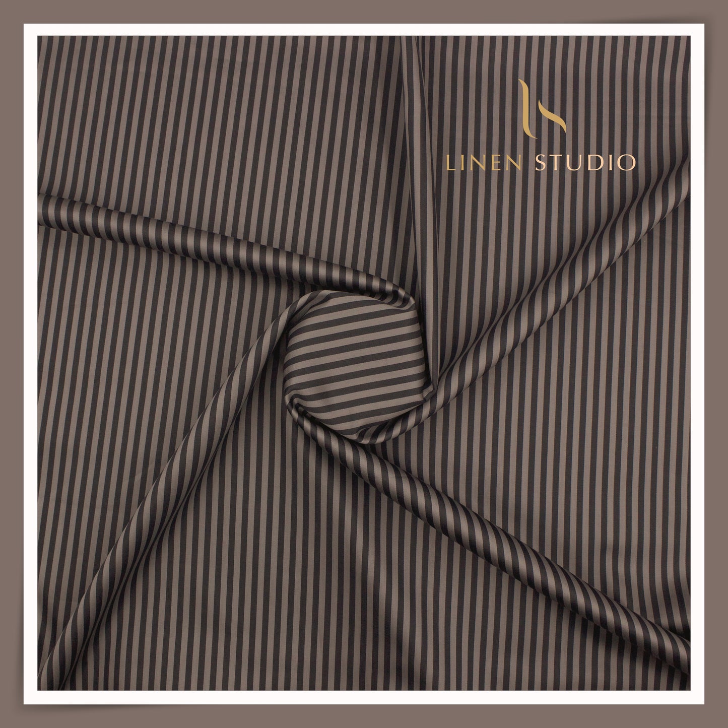 Tessitura Monti 100% Superfine 70's Giza Cotton Shirting - Metallic Stripes (NEW)