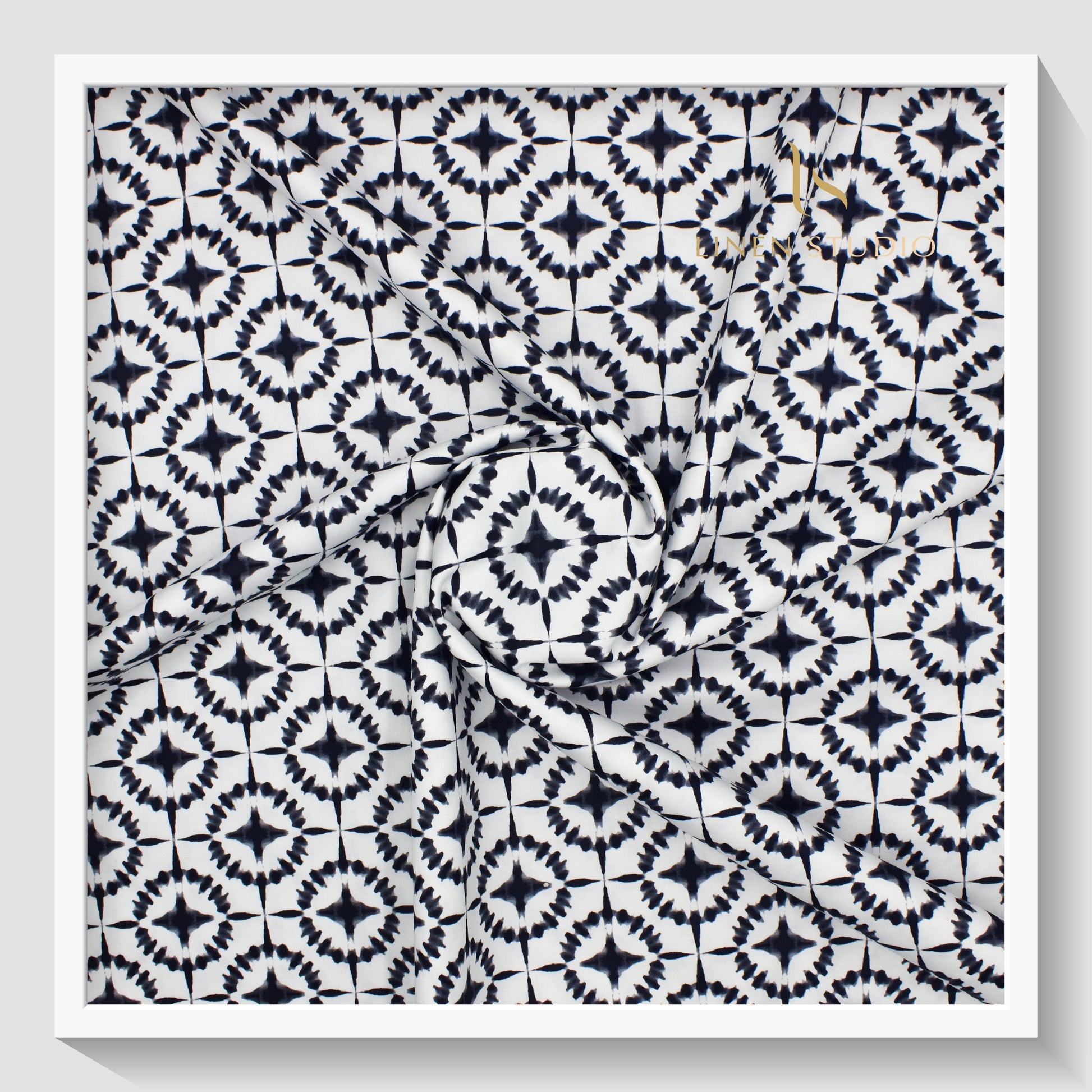 100% Luxury Cotton Printed Shirting - 05 - Linen Studio