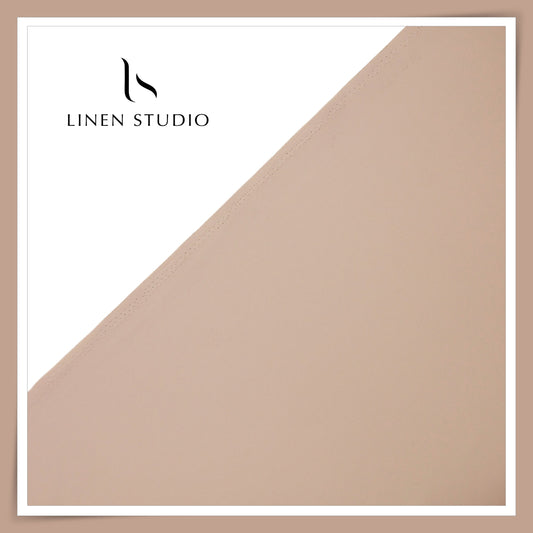 Premium Self Striped Lachka Wrinkle Free Suiting by M&P - Pale Chestnut (NEW) (ZOOM IN)