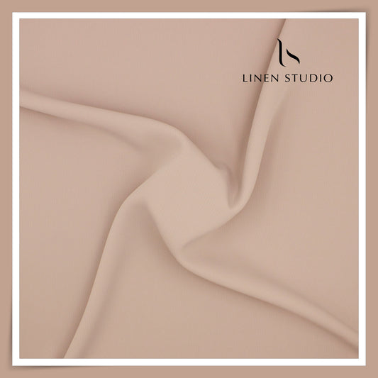 Premium Self Striped Lachka Wrinkle Free Suiting by M&P - Pale Chestnut (NEW) (ZOOM IN)