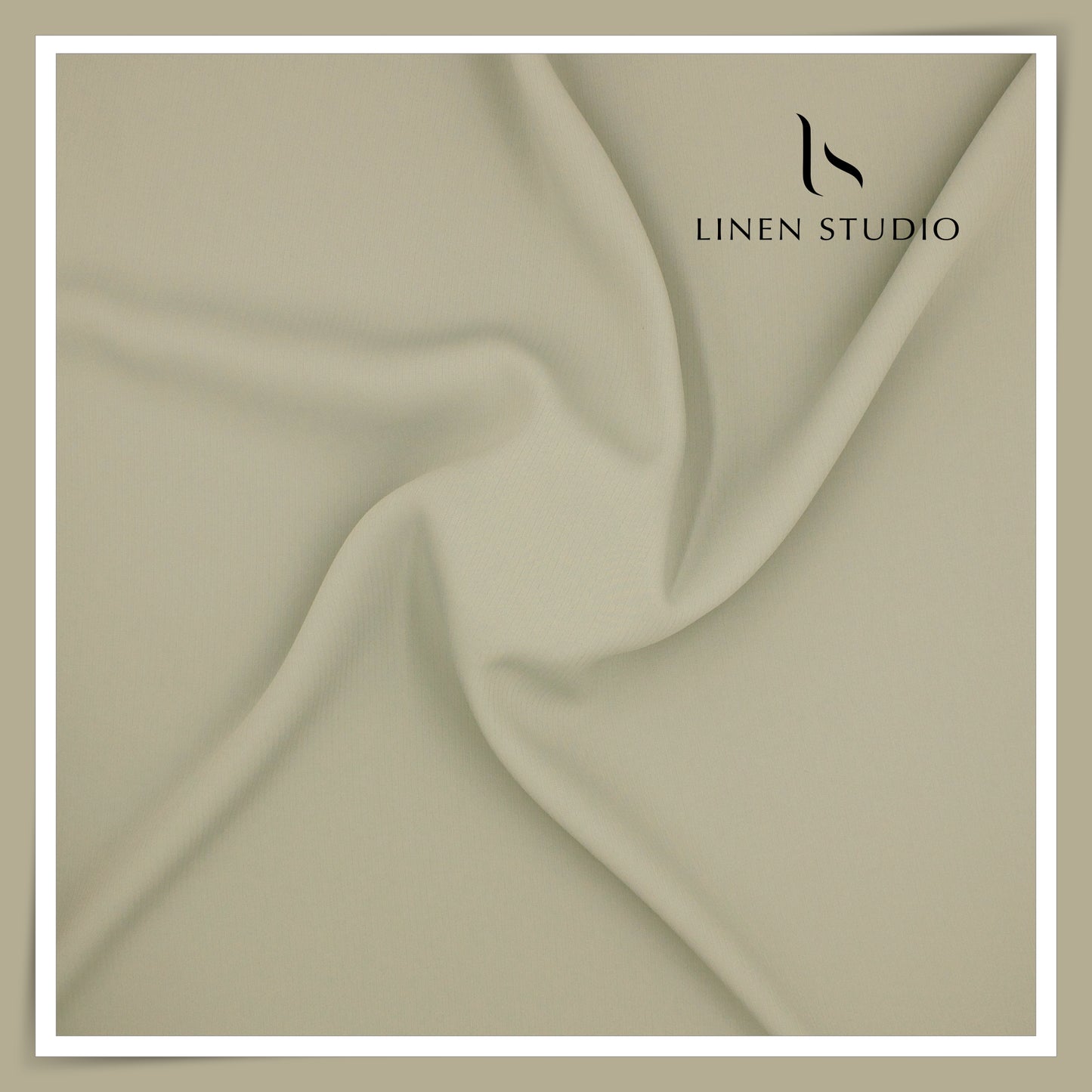 Premium Self Striped Lachka Wrinkle Free Suiting by M&P - Grey Green (NEW) (ZOOM IN)