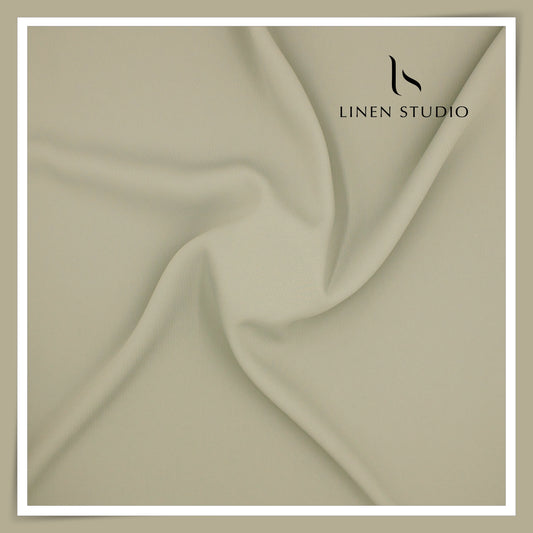 Premium Self Striped Lachka Wrinkle Free Suiting by M&P - Grey Green (NEW) (ZOOM IN)