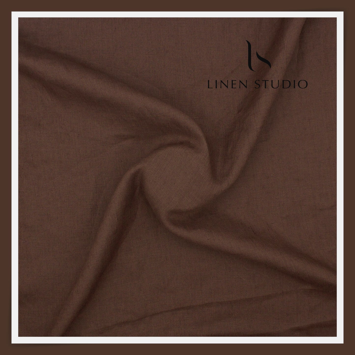 70 Lea Plain Colour Shirting by Linen Club - Crater Brown (NEW) (Limited Stock)