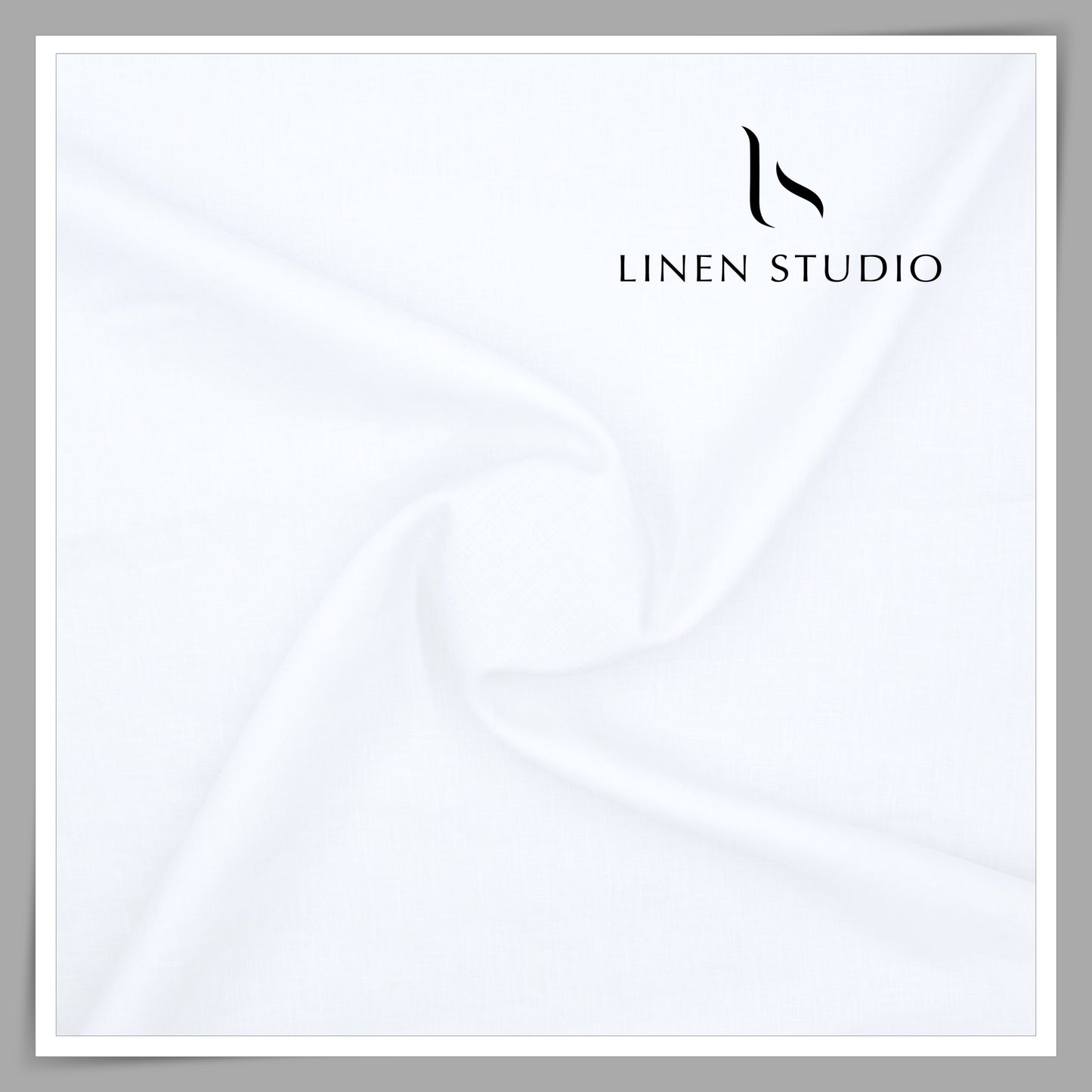 70 Lea x 70 Lea Pure Linen Plain Shirting by Linen Fiesta - Bright White (NEW) (Limited Stock)