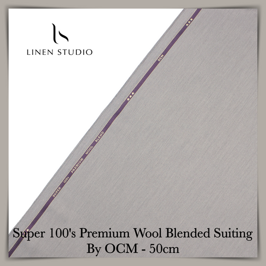 50 Cm Suiting Fabric  - END BIT (80%) - Linen Studio