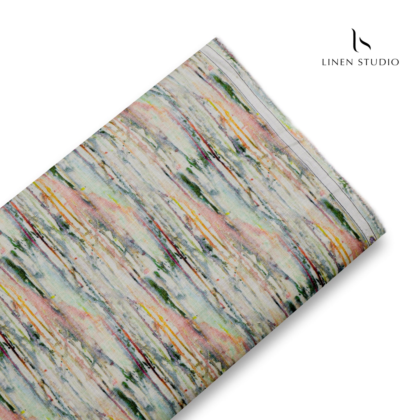 60 Lea Digital Printed Irish Linen Shirting - 0857 (30% SALE)