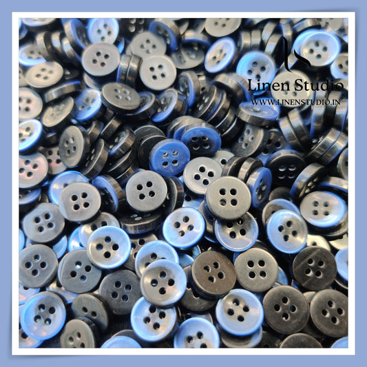 Round Rim 4 Hole Gradient Shirt Buttons - P01ALR SG006 16L
