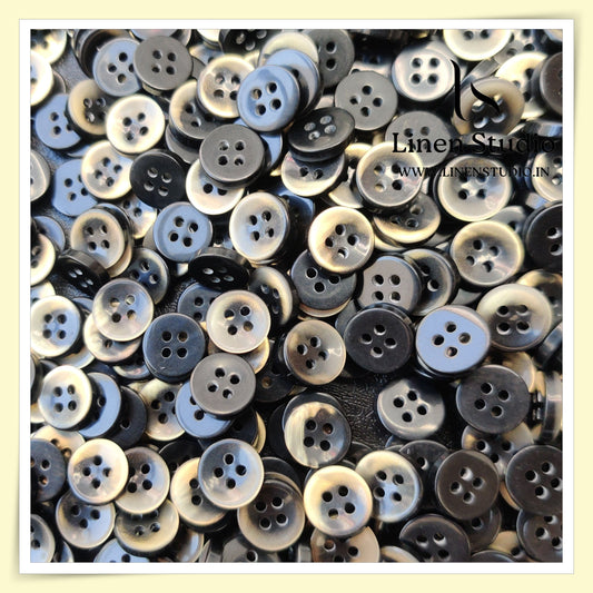 Round Rim 4 Hole Gradient Shirt Buttons - P01ALR SG008 18L