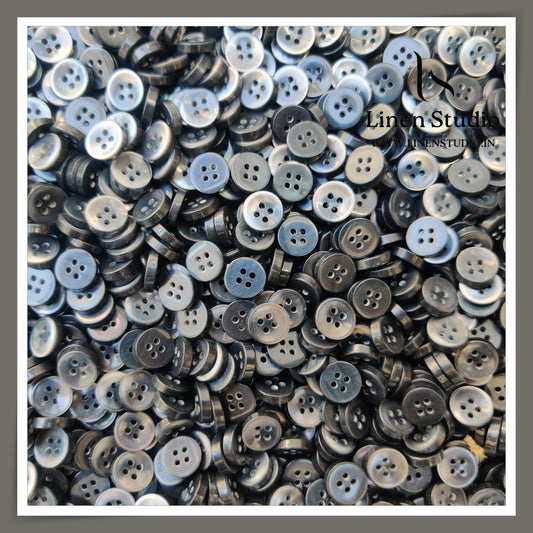 Round Rim 4 Hole Gradient Shirt Buttons - P01ALR SG009 16L
