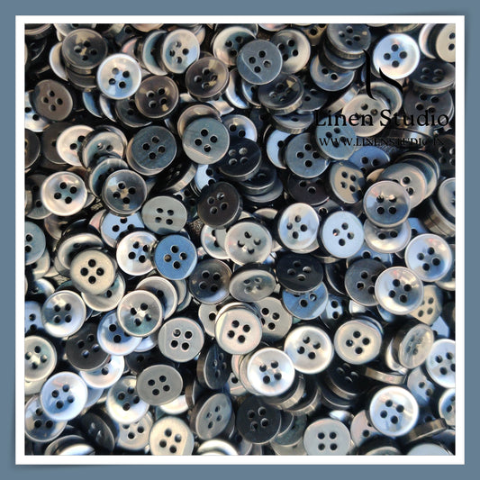 Round Rim 4 Hole Gradient Shirt Buttons - P01ALR SG009 18L