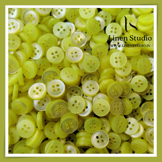 Round Rim 4 Hole Gradient Shirt Buttons - P01ALR SG012 18L