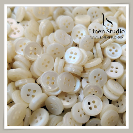 Round Rim 4 Hole Gradient Shirt Buttons - P01ALR SG014 18L