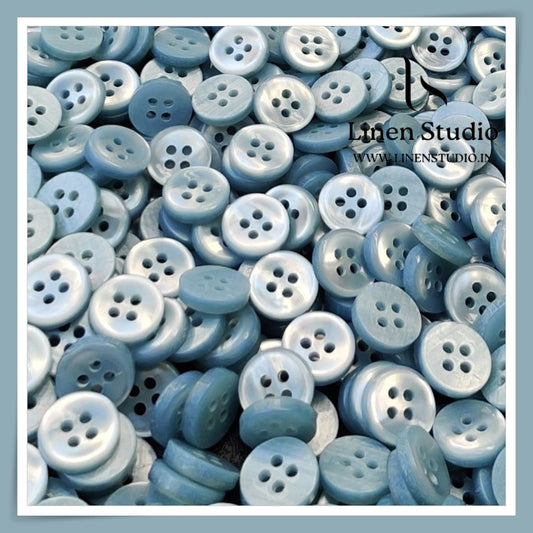 Round Rim 4 Hole Gradient Shirt Buttons - P01ALR SG015 18L