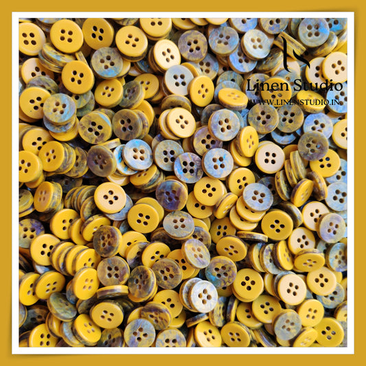 Round Rim 4 Hole Designers Choice Shirt Buttons - P14 SG003 18L