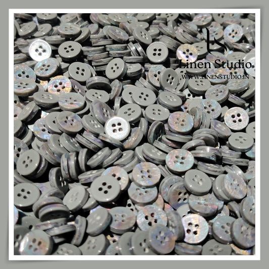 Round Rim 4 Hole Designers Choice Shirt Buttons - P14 SG005 18L