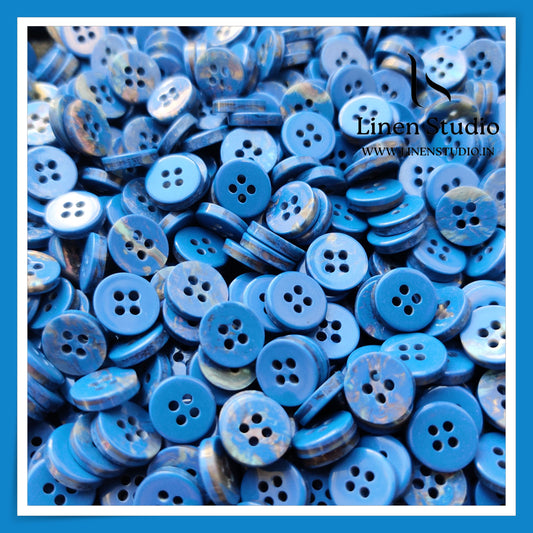Round Rim 4 Hole Designers Choice Shirt Buttons -P14 SG010 18L