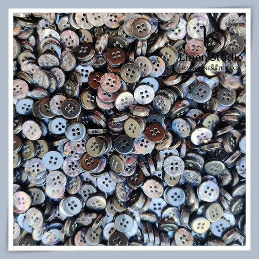 Round Rim 4 Hole Designers Choice Shirt Buttons - P14 SG014 16L
