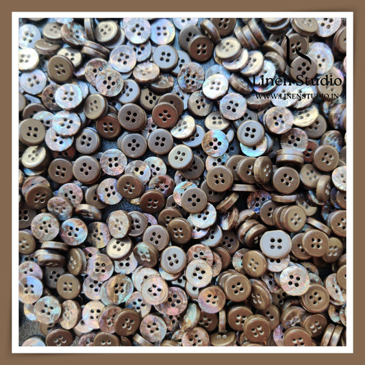 Round Rim 4 Hole Designers Choice Shirt Buttons - P14 SG016 16L