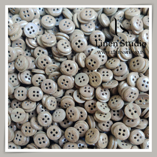 Round Rim 4 Hole Marble Shirt Buttons - P34A SG013 18L
