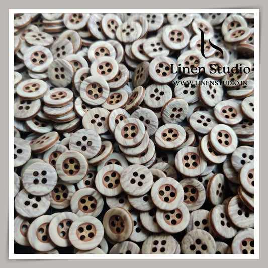 Round Rim 4 Hole Marble Shirt Buttons - P34A SG013 18L(1)